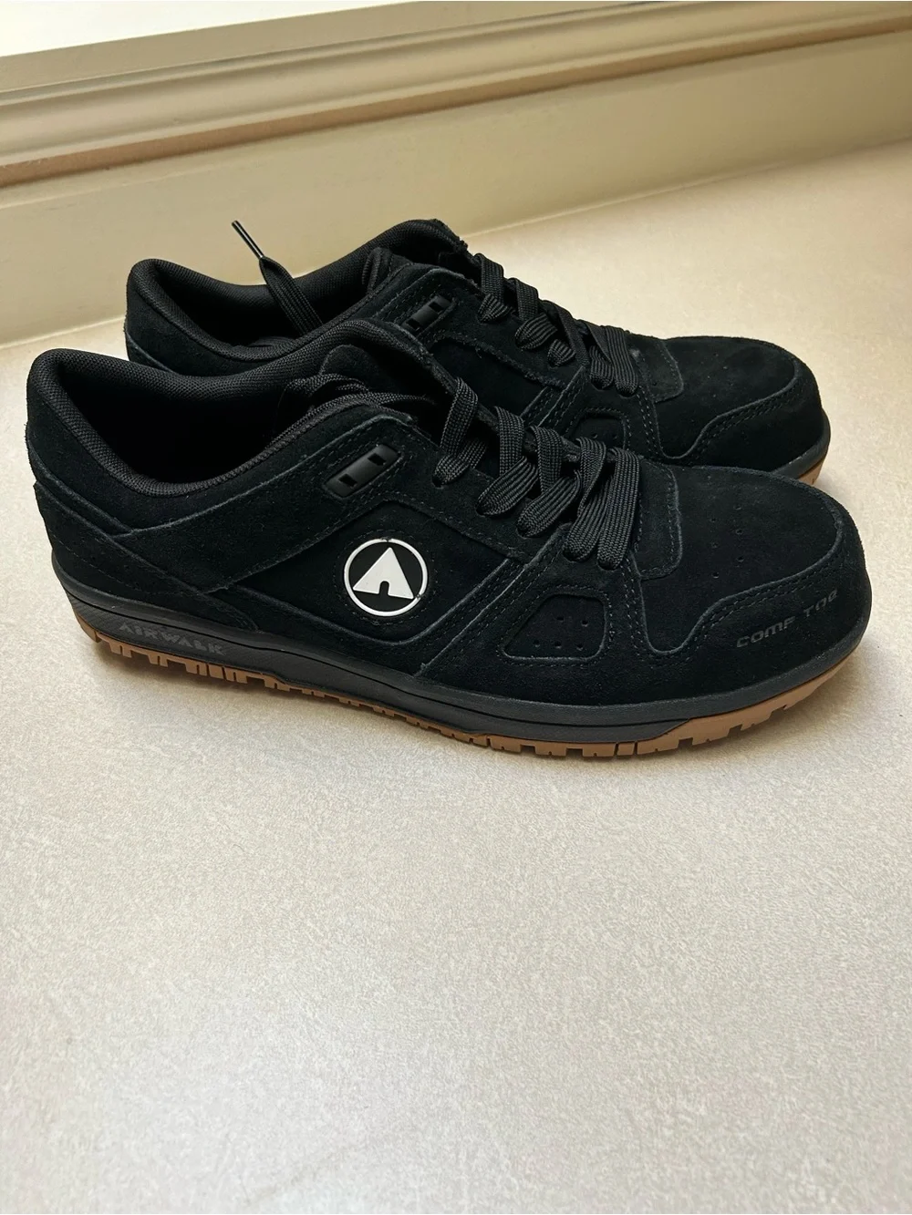 Airwalk Work Mongo Comp Toe EH SR Men's Black Work Shoes with Gum Sole / 11 EE